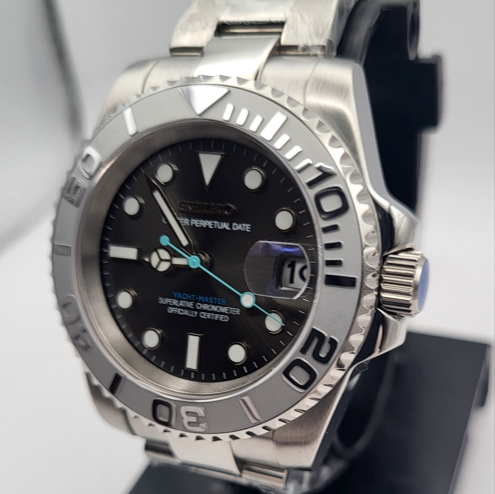 New Custom SeikoMod 40mm Automatic Dive Watch Y-Master Homage - Picture 4 of 8